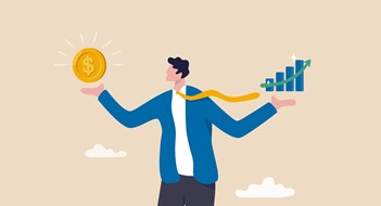 Don’t Lose Your Insurance Coverage Value stock vs growth stock, comparison between investing style, professional choosing asset for earning or profit in market concept, businessman compare between value and growth stock in his hand.